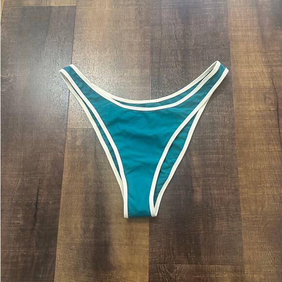 Après June Teal Micro Cheeky Bikini Bottoms Size Large - Picture 1 of 6